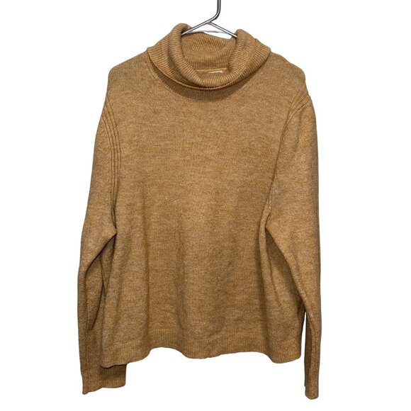 A New Day XXL Tan Cowl Neck Sweater Womens Casual Knitwear - Picture 1 of 6